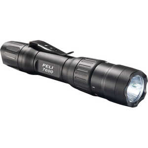 PELI, 7600 Tactical Flashlight, Black